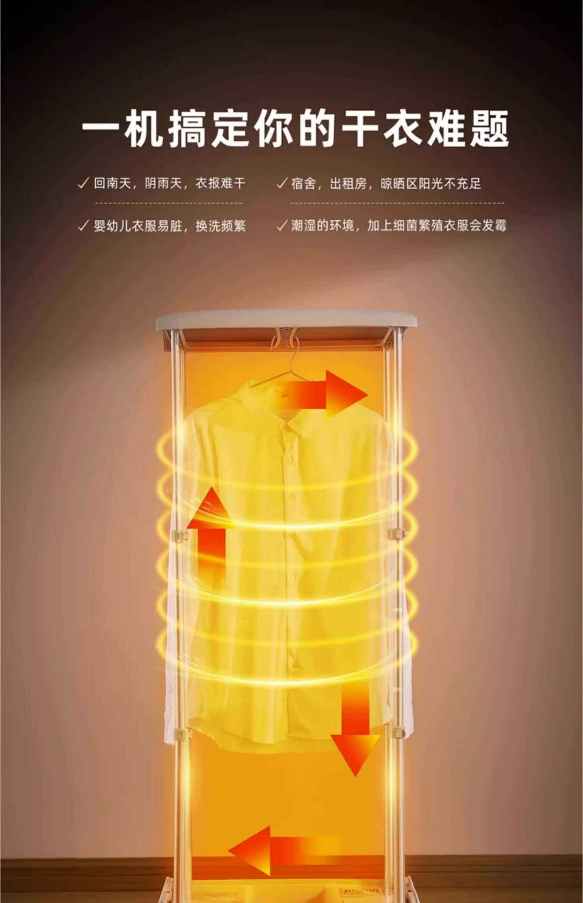 衣物护理挂烫机自动除皱家用烘干全自动智能衣服除皱蒸汽熨烫衣机(图3)