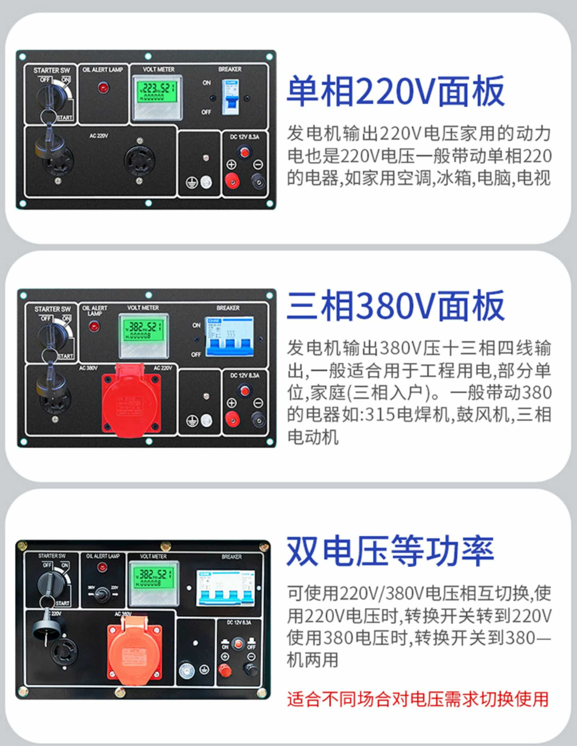 电启动1.0KW开架式单独电机(图8)